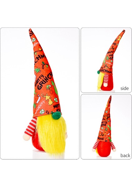Noel Partisi Masa Dekoru Için 2 Adet Noel Gnome Mutlu Noel Baba Peluş Bebek (Yurt Dışından) indirimleri