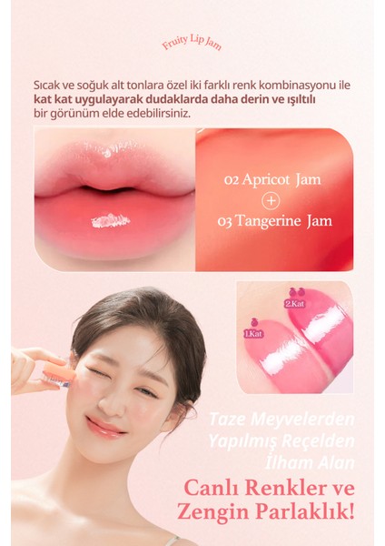 Yoğun Parlaklık Sunan, Meyve Renklerinde Kavanozda Dudak Balmı Dasıque Fruity Lip Jam 03 Tangerine