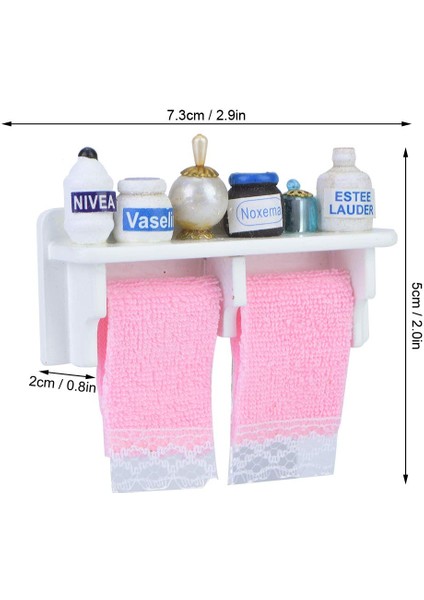 1:12 Mini Bebek Evi Banyo Duvar Çerçevesi Minyatür Mobilya Aksesuarları Duş Odası Dekorasyonu (Yurt Dışından) fırsatları