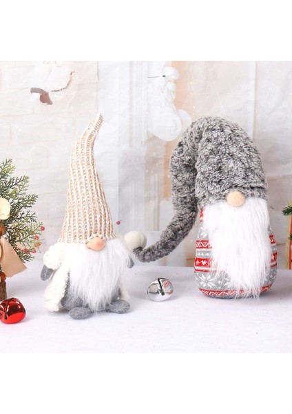 Örme Uzun Şapka Noel Cüce Gnome Bebek Süsleri Sevimli Ev Dekor Kutlama Masaüstü Dekor (A) (Yurt Dışından) fiyatları