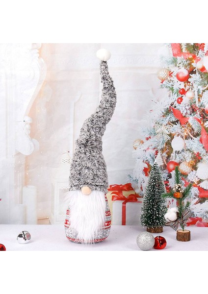 Örme Uzun Şapka Noel Cüce Gnome Bebek Süsleri Sevimli Ev Dekor Kutlama Masaüstü Dekor (A) (Yurt Dışından) fırsatları