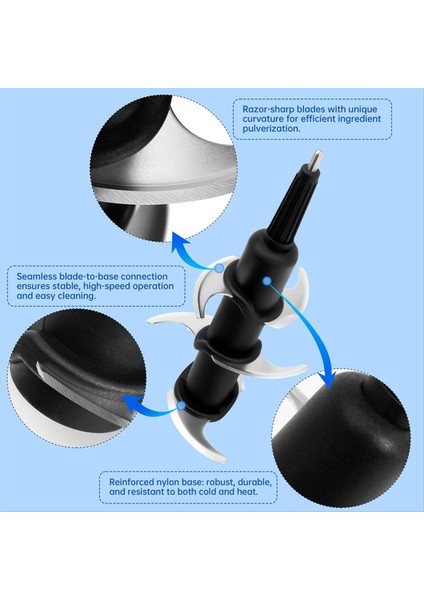 Ninja 72 Oz Sürahi Için Blender Bıçağı Yedeği, Nutri Ninja 1100W 1200W 1500W BL610 CT610 BL640 Için Yedek Parçalar (Yurt Dışından) fırsatları