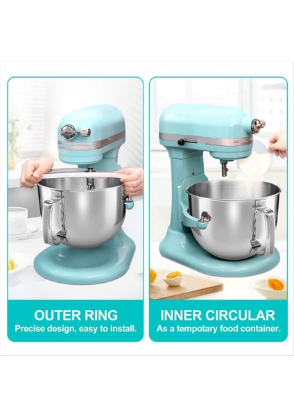 Kitchenaid Stand Mikseri Için 6qt Paslanmaz Çelik Mikser Kabı, Kase Kapağı ve Çırpıcı Kürek Aparatı Yedek Parçası (Yurt Dışından) fiyatları