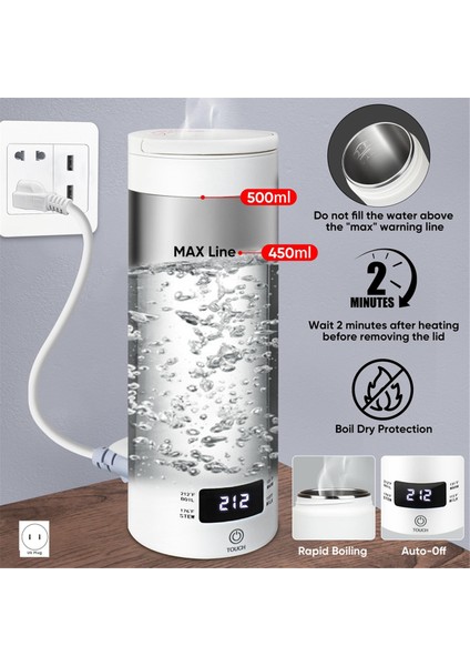 Seyahat Elektrikli Su Isıtıcısı Taşınabilir Mini Su Isıtıcısı Taşınabilir Elektrikli Sıcak Su Bardağı Küçük Elektrikli Sıcak Su Bardağı Su Isıtıcısı Abd Fişi (Yurt Dışından) fırsatları