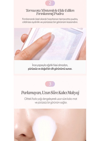 Ton Eşitleyici & Sabitleyici Fırınlanmış Pudra Dasıque Correcting Finish Powder (#01 Cotton Light)