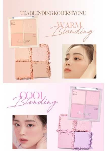 Karıştırılabilir Renklere Sahip 4’lü Allık Paleti Dasıque Blending Mood Cheek (#02 Cool Blending) indirimleri