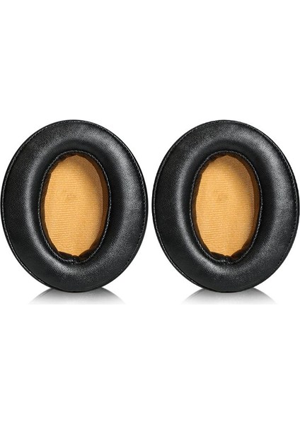 2 Adet Yedek Kulak Pedleri Kuzu Derisi (Siyah Sarı) (Yurt Dışından)
