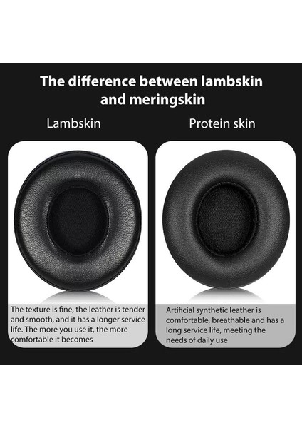 Beats Studio3 / 2 Için Protein Deri Kulaklık Yastıkları Beats Studio3 Için Protein Deri Kalınlaştırılmış (Yurt Dışından) indirimleri