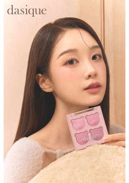 Karıştırılabilir Renk Tonlarına Sahip 4lü Jel Allık Dasıque Blending Mood Cheek (#17 Mauve Bear)