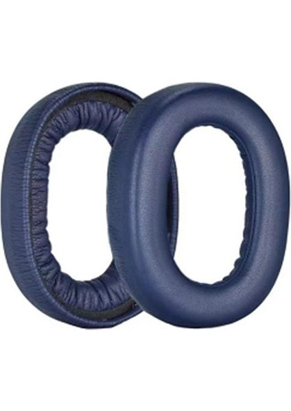 Jabra Elite 85H Için 1 Çift Protein Deri Kulak Yastığı (Mavi) (Yurt Dışından)
