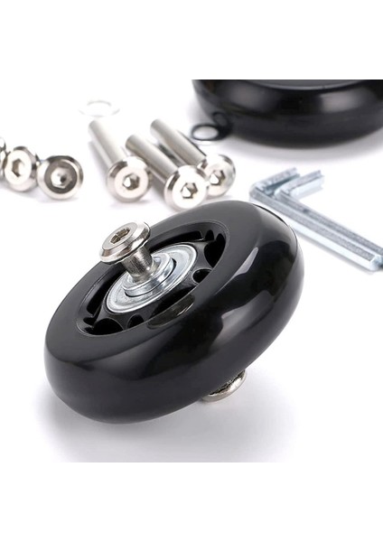 Bavul Bagaj Tekerleği Yedek Kit Kauçuk Evrensel Tekerlekler Döner Tekerlek Bearingtool (Od: 75 W: 24 Kimlik: 6 Aks: 36/40MM) (Yurt Dışından) fiyatları