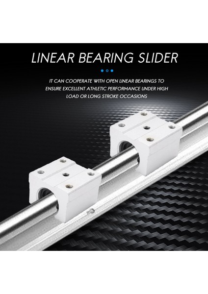 4 x SBR12UU 12MM Alüminyum Doğrusal Hareketli Yönlendirici Rulman Bloğu, Gümüş (Yurt Dışından) modelleri