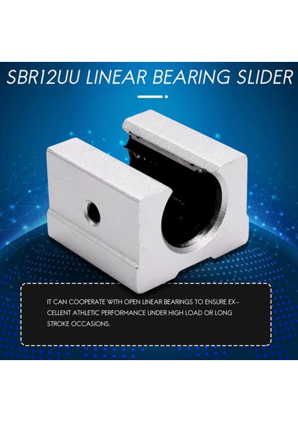 4 x SBR12UU 12MM Alüminyum Doğrusal Hareketli Yönlendirici Rulman Bloğu, Gümüş (Yurt Dışından) fırsatları