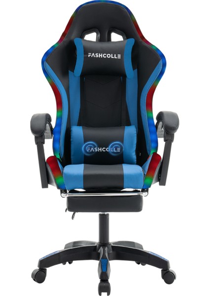 Blue Star Işıklı - Masaj Özellikli Oyuncu Koltuğu Mavi-Siyah modelleri