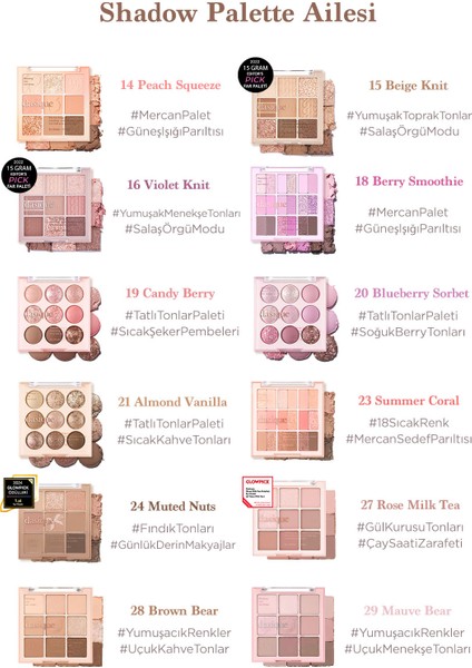 Mat ve Işıltılı Renk Seçenekleri Sunan Far Paleti Dasıque Shadow Palette (#01 Sugar Brownie)