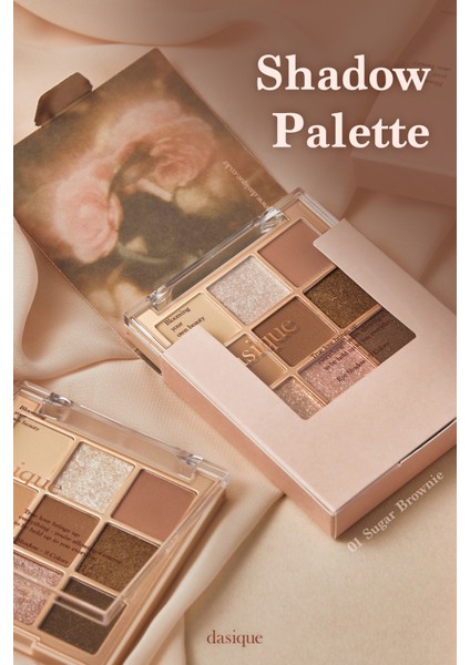 Mat ve Işıltılı Renk Seçenekleri Sunan Far Paleti Dasıque Shadow Palette (#01 Sugar Brownie)