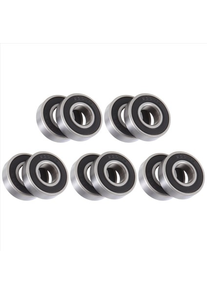 6001RS Derin Oluk Topu 28 x 12 x 8 mm 10 Adet, Gümüş ve Siyah (Yurt Dışından) modelleri