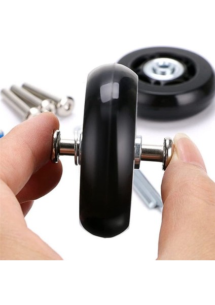 60MM x 18MM Bagaj Bavul Yedek Tekerlekler, Kauçuk Döner Tekerlek Tekerlekleri Yatakları Onarım Kitleri, 1 Set 2 (Yurt Dışından) fiyatları