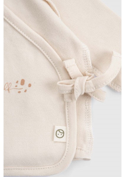 Ters Dikişli Organik Pamuk Ekru Prematüre Kruvaze Takım fırsatları