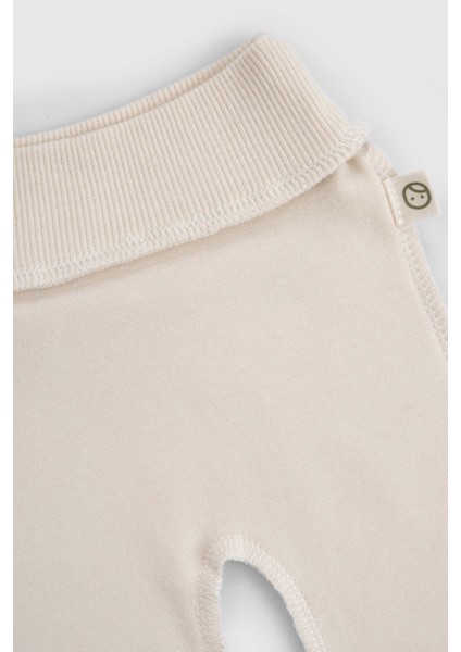 Ters Dikişli Organik Pamuk Ekru Prematüre Kruvaze Takım indirimleri