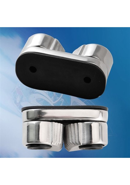 316 Paslanmaz Çelik 2 Sıra Bilyalı Rulman Kamera Önde Halka Ekipman Tekne Halat Tel Fairlead (Yurt Dışından) fırsatları