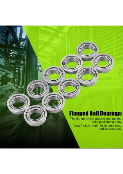 10PCS Flanşlı Bilyalı Rulmanlar Kimlik 6mm Od 10MM MF106ZZ Mini Boyutu Paslanmaz Çelik U Tipi Oluk Kasnak Düşük Gürültü Hassasiyeti (Yurt Dışından) indirimleri