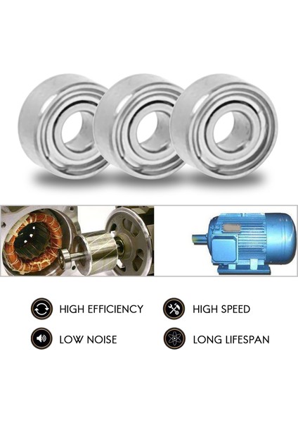 10PCS Minyatür Mühürlü Metal Korumalı Metrik Radyal Top Yatak Modeli: MR52-ZZ 2X5X2.5MM (Yurt Dışından) fiyatları