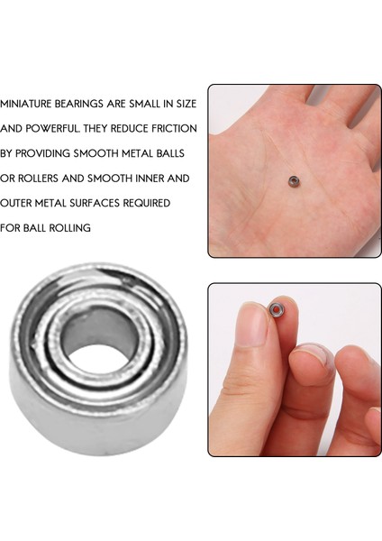 10PCS Minyatür Mühürlü Metal Korumalı Metrik Radyal Top Yatak Modeli: MR52-ZZ 2X5X2.5MM (Yurt Dışından) indirimleri