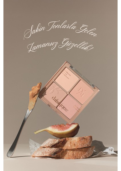 Karıştırılabilir Renk Tonlarına Sahip 4’lü Allık Paleti Dasıque Blending Mood Cheek (#10 Muted Nuts)