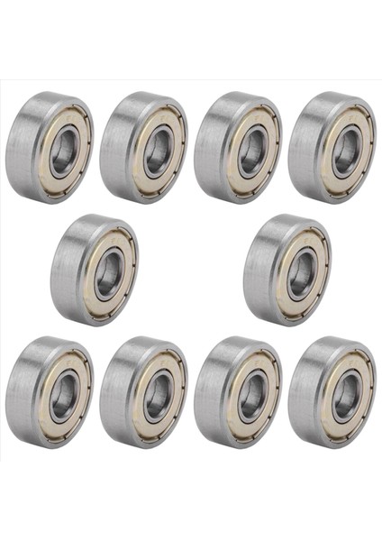 10PCS Minyatür Kauçuk Mühürlü Metal Korumalı Metrik Radyal Top Yatak Modeli: 607ZZ 7 x 19 x 6mm (Yurt Dışından)