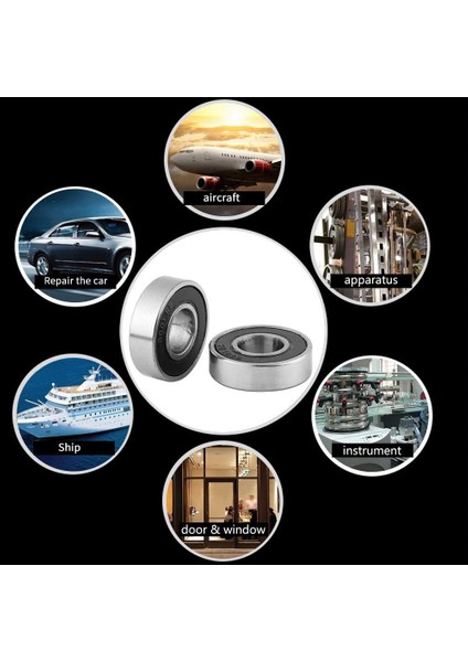 10 Adet Bilyalı Rulmanlar Yuvarlanma Rulmanları Mühürlü Derin Oluk Bilyalı Rulmanlar Çelik 6001-2R (12X28X8MM) (Yurt Dışından) indirimleri