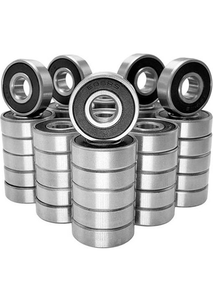 100PCS/SET 608RS Boal Rıpıng Abec-5 8X22X7 mm Derinlikte Oluk Karbon Çelik Kapalı Bilyalı Rulmanlar (Yurt Dışından)