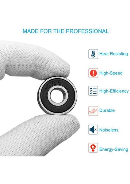 100PCS/SET 608RS Boal Rıpıng Abec-5 8X22X7 mm Derinlikte Oluk Karbon Çelik Kapalı Bilyalı Rulmanlar (Yurt Dışından) fırsatları