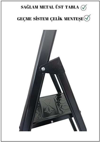 Ze Hardy 6+1 Basamaklı Özel Tasarım Hafif Merdiven (Kaymaz Papuçlu) Paslanmaz fırsatları