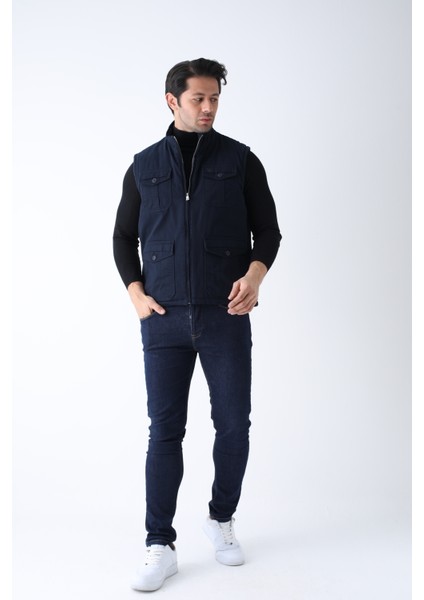 Erkek Kışlık Yelek Pamuklu Kapitoneli Dört Cepli fiyatları