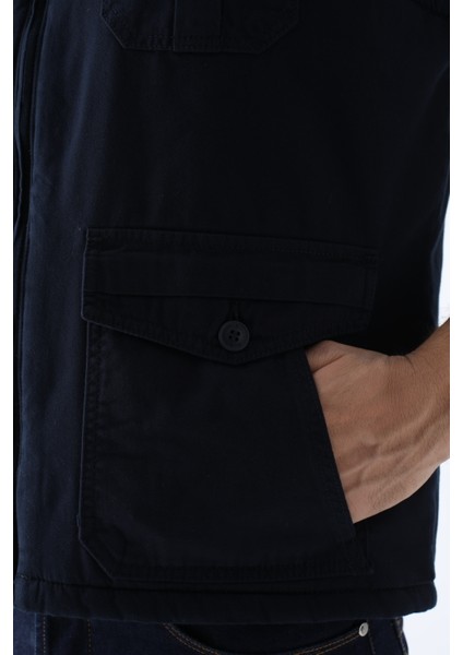 Erkek Kışlık Yelek Pamuklu Kapitoneli Dört Cepli indirimleri