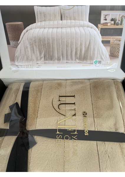 Luxe Yatak Örtüsü Tek Kişilik ( çizgili ) fırsatları