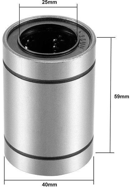 Doğrusal Bilyalı Rulmanlar, 25MM Delik Çapı, 40MM Od, 59MM Uzunluk (LM25UU Paketi 4) (Yurt Dışından) fırsatları
