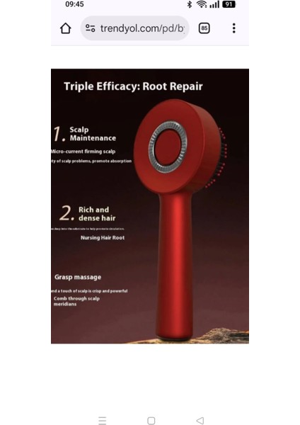 Şarjlı Saç Masajı ve Bakım Tarağı ( Bakım Yağı Hazneli) modelleri