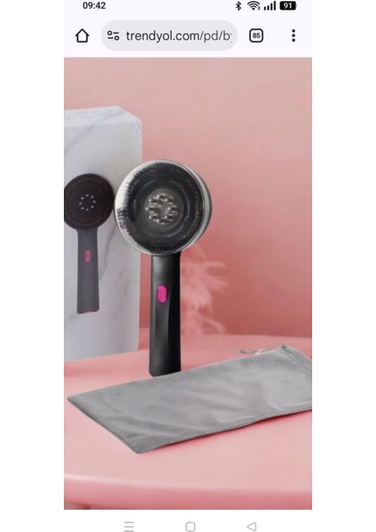 Şarjlı Saç Masajı ve Bakım Tarağı ( Bakım Yağı Hazneli)