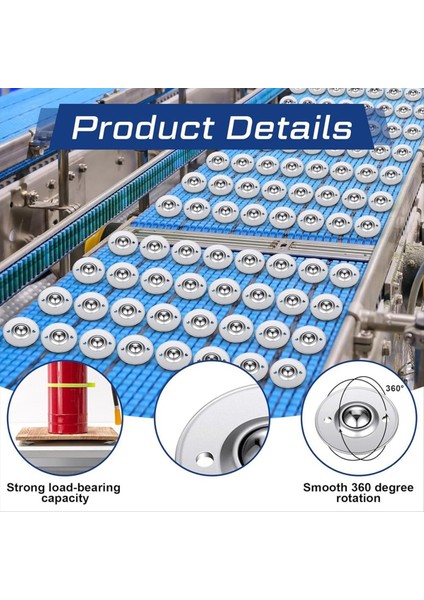 5/8in Roller Top Transferi Yatak Tavan Transferi Yatak Tekerlekler Karbon Topu Yatak Silindirleri 360 Konveyör Için Dönüş (Yurt Dışından) modelleri