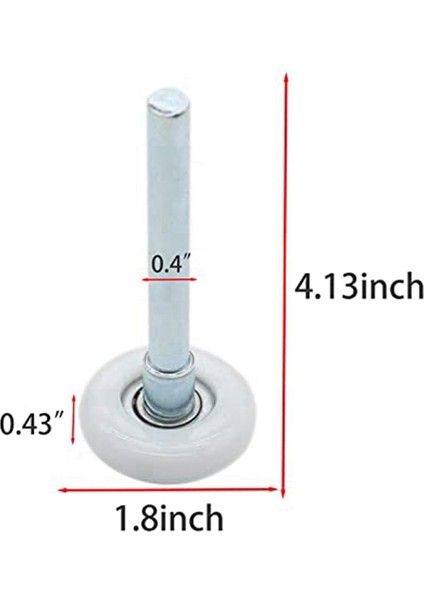 12 Adet 1.8 Inç Naylon Garaj Kapısı Silindiri 4 Inç Gövde, Garaj Kapısı Pisti Için Sessiz Garaj Kapısı Tekerlekleri (Yurt Dışından) fırsatları