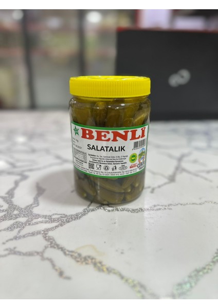 1 kg Çubuk 0 Numara Çıtır Boy Salatalık Turşusu