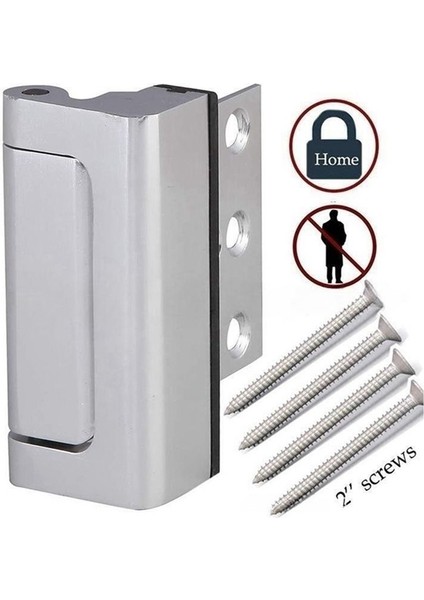 2 Paket Ev Güvenlik Kapı Kilidi Içsel Sallanan Kapı Için 800 Lbs, Evlerin Güvenliği Için Ekstra Güvenlik Kapısı Kilitleri (Yurt Dışından) fırsatları