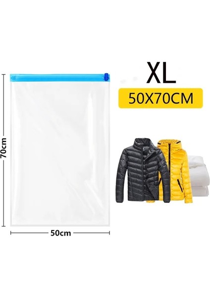 50 x 60 Kullanışlı Uzay Tasarruf Çantaları Dayanıklı Seyahat Saklama Torbaları Yerden Tasarruf Edin Giysiler Plastik Saklama Torbaları Kullanımı Kolay Yerden Tasarruflu (Yurt Dışından)