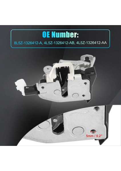 Ford Ranger Kapı Kilidi Aktüatörü Için Sol ve Sağ Alt Kapı Mandal Kilit Montajı 8L5Z-1326412-A, 4L5Z-1326412-AB (Yurt Dışından) fiyatları