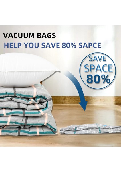 1 Adet Hiçbir Pompa 60X80 cm Vakum Saklama Torbaları Su Geçirmez Ev Elektrikli Süpürge Dolap Organizatör Giysiler Için Yerden Tasarruf Depolama Ambalaj Poşetleri (Yurt Dışından) fiyatları