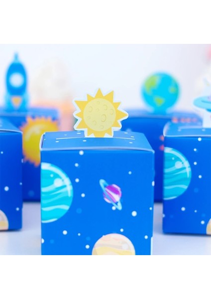 Style4-5 Adet Uzay Astronot Hediye Kutuları Şeker Çanta Sarma Doğum Günü Parti Malzemeleri Bebek Duş Spaceman Çocuklar Doğum Günü Dekor ... (Yurt Dışından) indirimleri