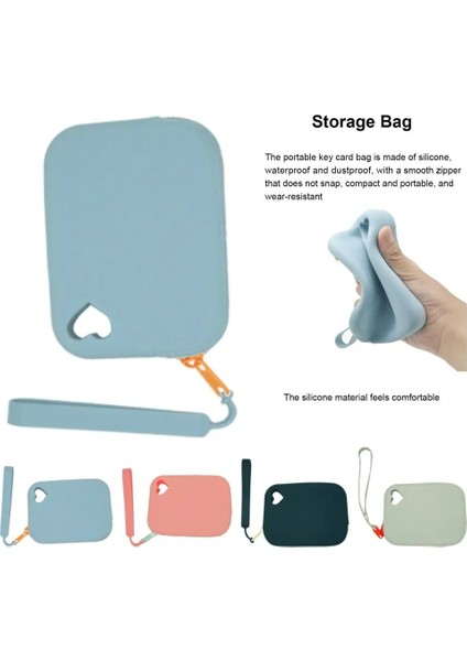 Bej Aşınmaya Dayanıklı Anahtar Çantası El Konforu Yerden Tasarruf Sağlayan Pürüzsüz Fermuar Temizlikçi Anahtarlık Kese (Yurt Dışından) fırsatları