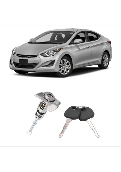 Hyundai Elantra 1.8l 2.0l 2011-2016 81970-3XA00 Için Lh Sürücü Yan Kapı Kilit Silindir ve Keys (Yurt Dışından) fırsatları